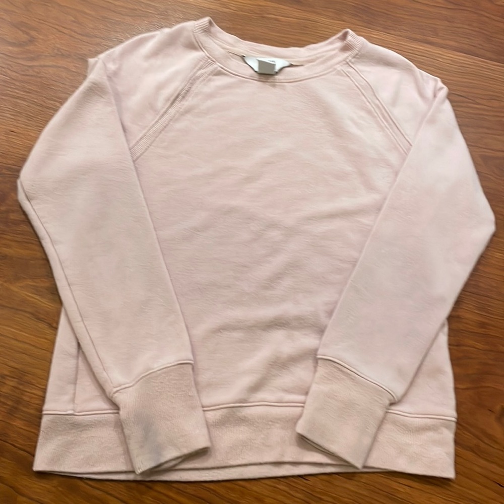 Athleta Girl lightweight light pink sweatshirt size 8-10